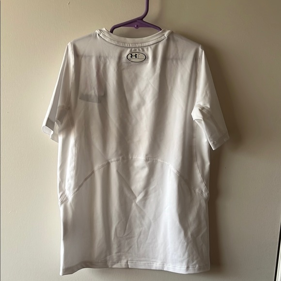 Under Armour White Short Sleeve Tee with Crew Neck - Picture 3 of 6